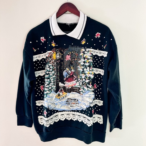Vintage Christmasy / Winter Crewneck - Picture 1 of 5